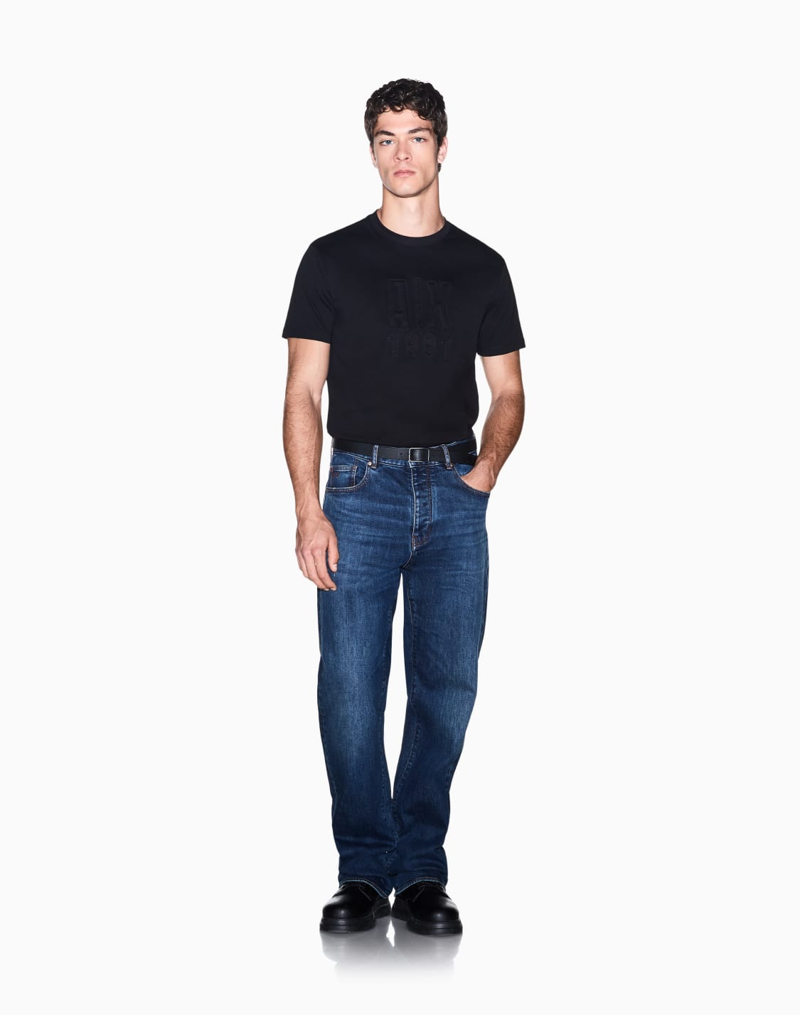 regular-t-shirt-in-cotton-jersey-black--armani-exchange