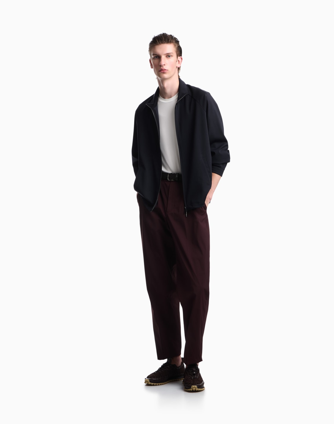 sweatshirt-in-interlock-jersey-with-high-collar-and-zip-navy-blue--emporio-armani