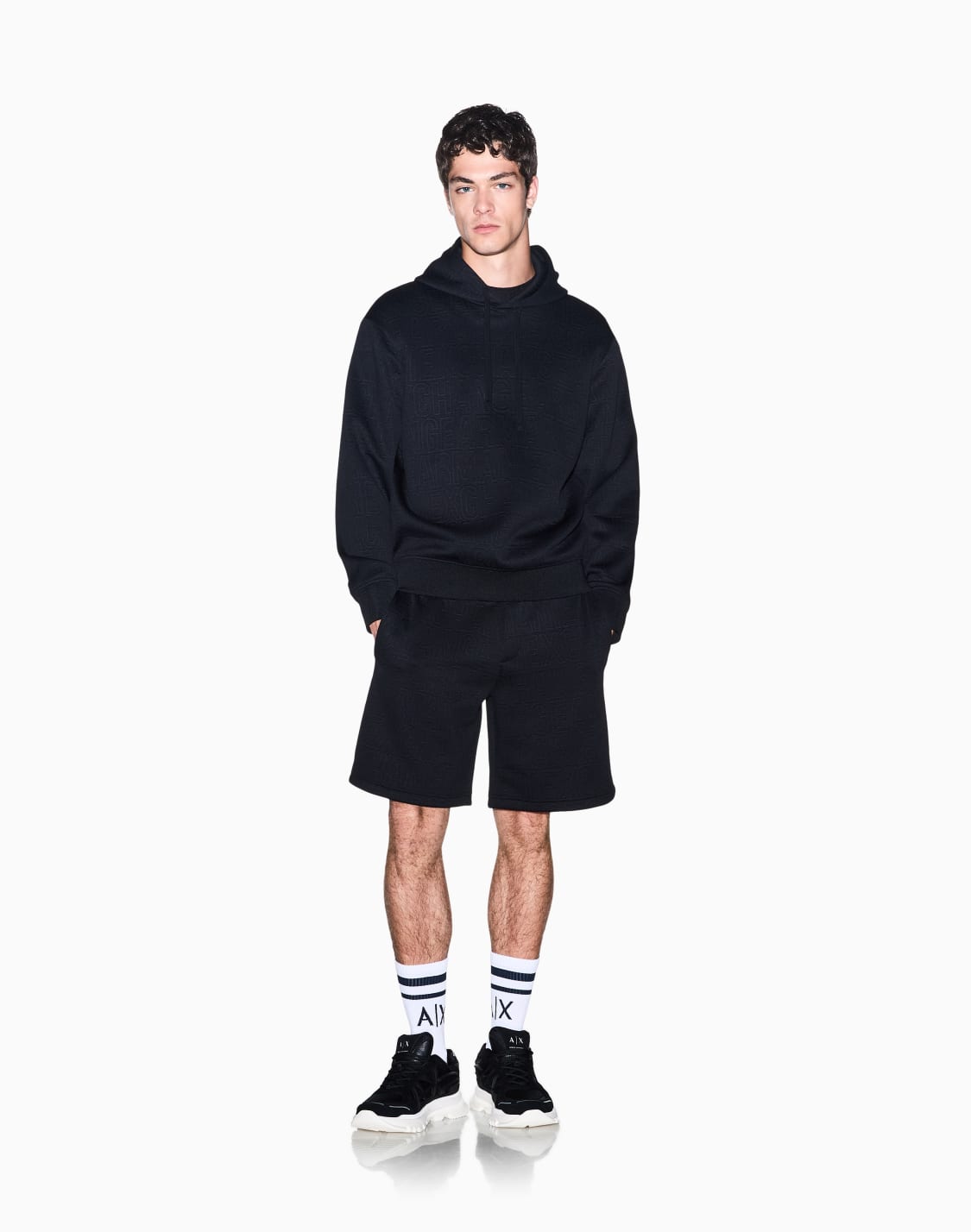 sweatshirt-in-stretch-jacquard-jersey-black--armani-exchange
