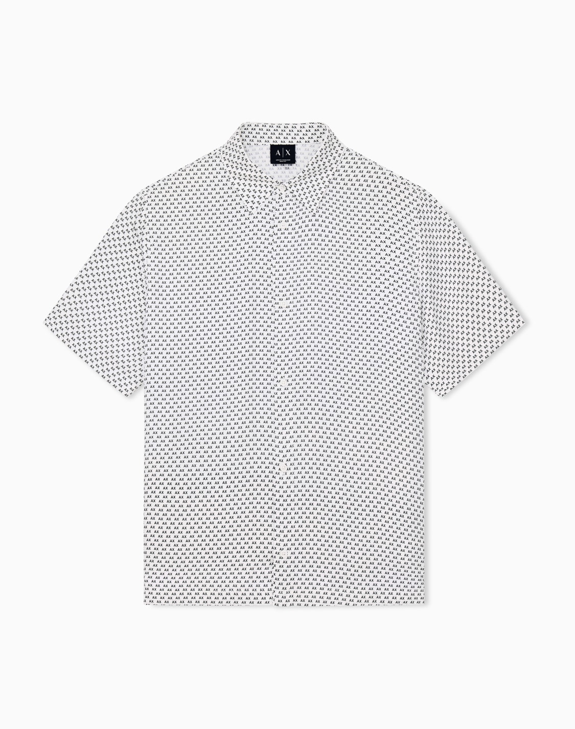 oversized-fit-shirt-in-eco-viscose-twill-white--armani-exchange