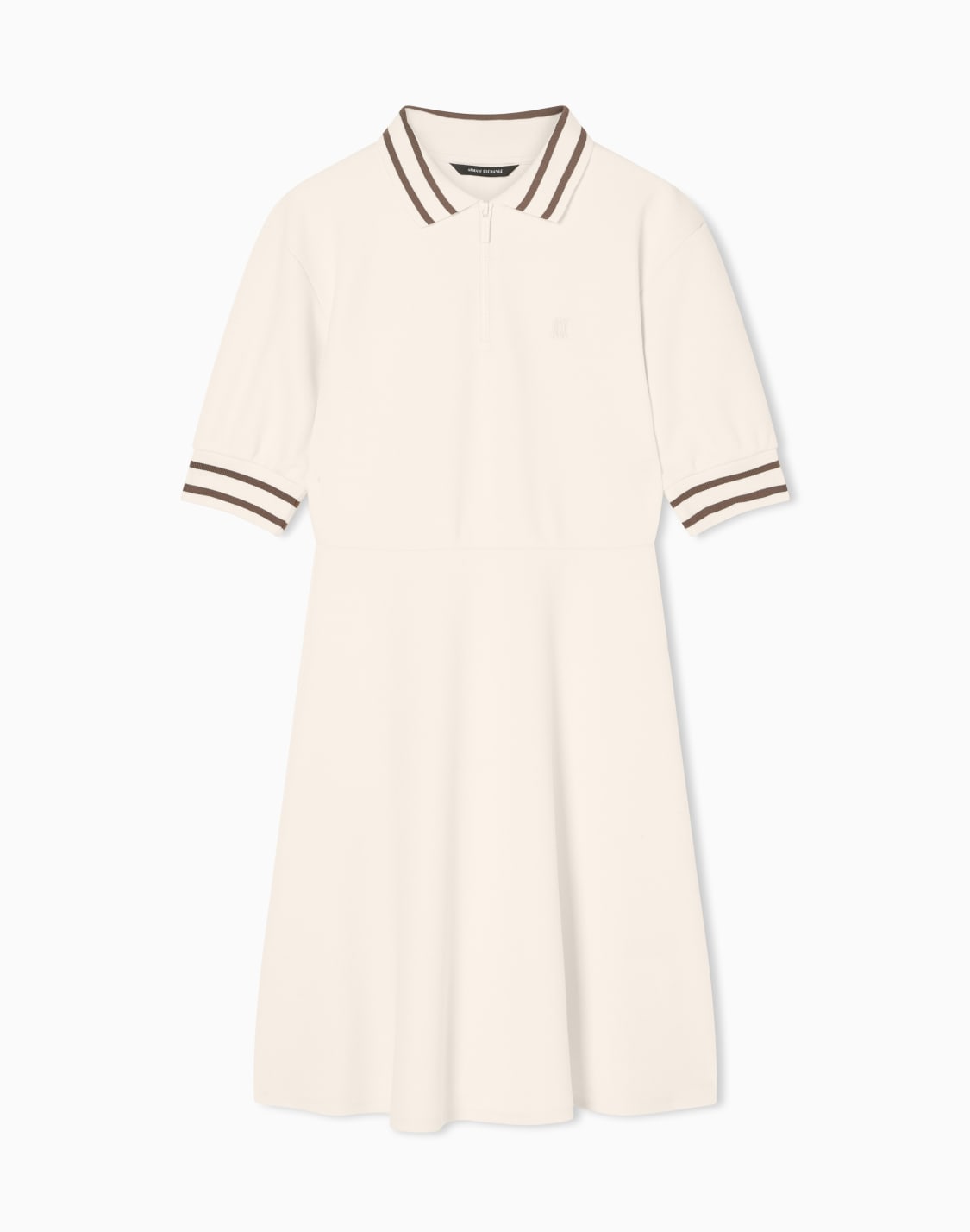 ハフジップ-ポロニットドレス-ホワイト--armani-exchange