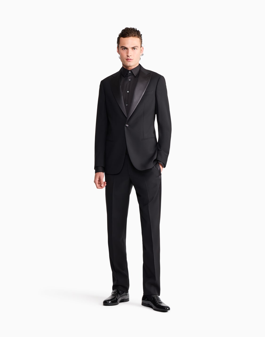 stretchhemd-mit-stbchen-aus-flieendem-gewebe-essential-schwarz--giorgio-armani