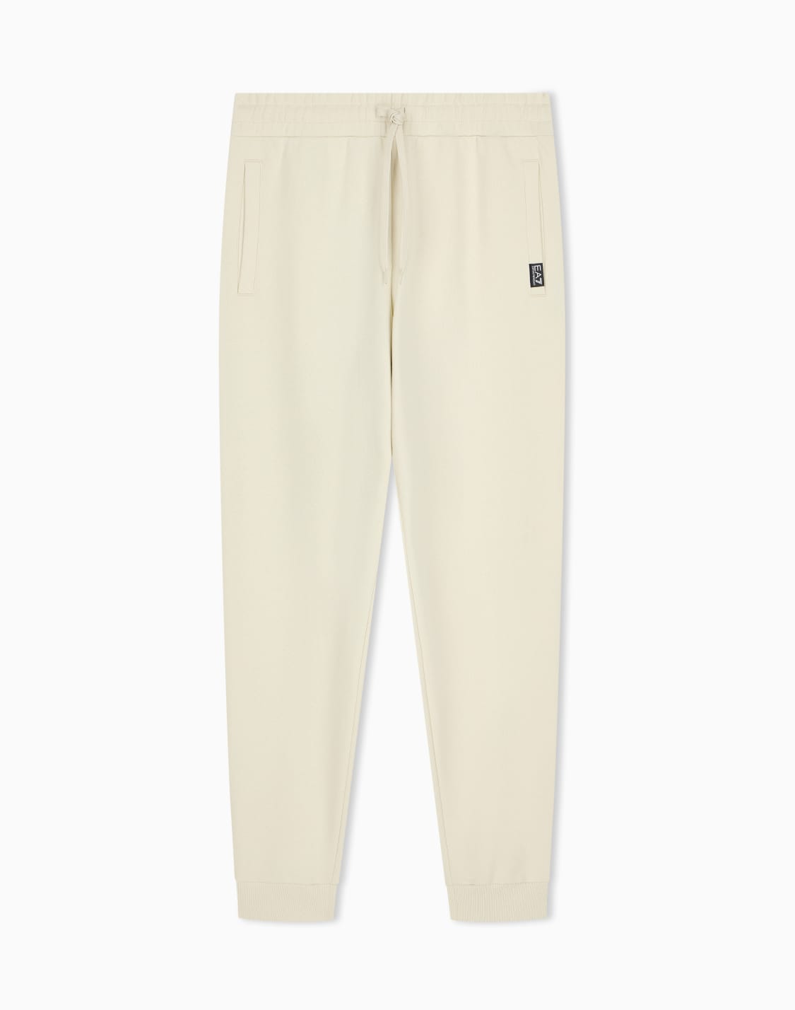 pantalones-de-chndal-logo-series-de-algodn-con-bolsillos-beige--ea7