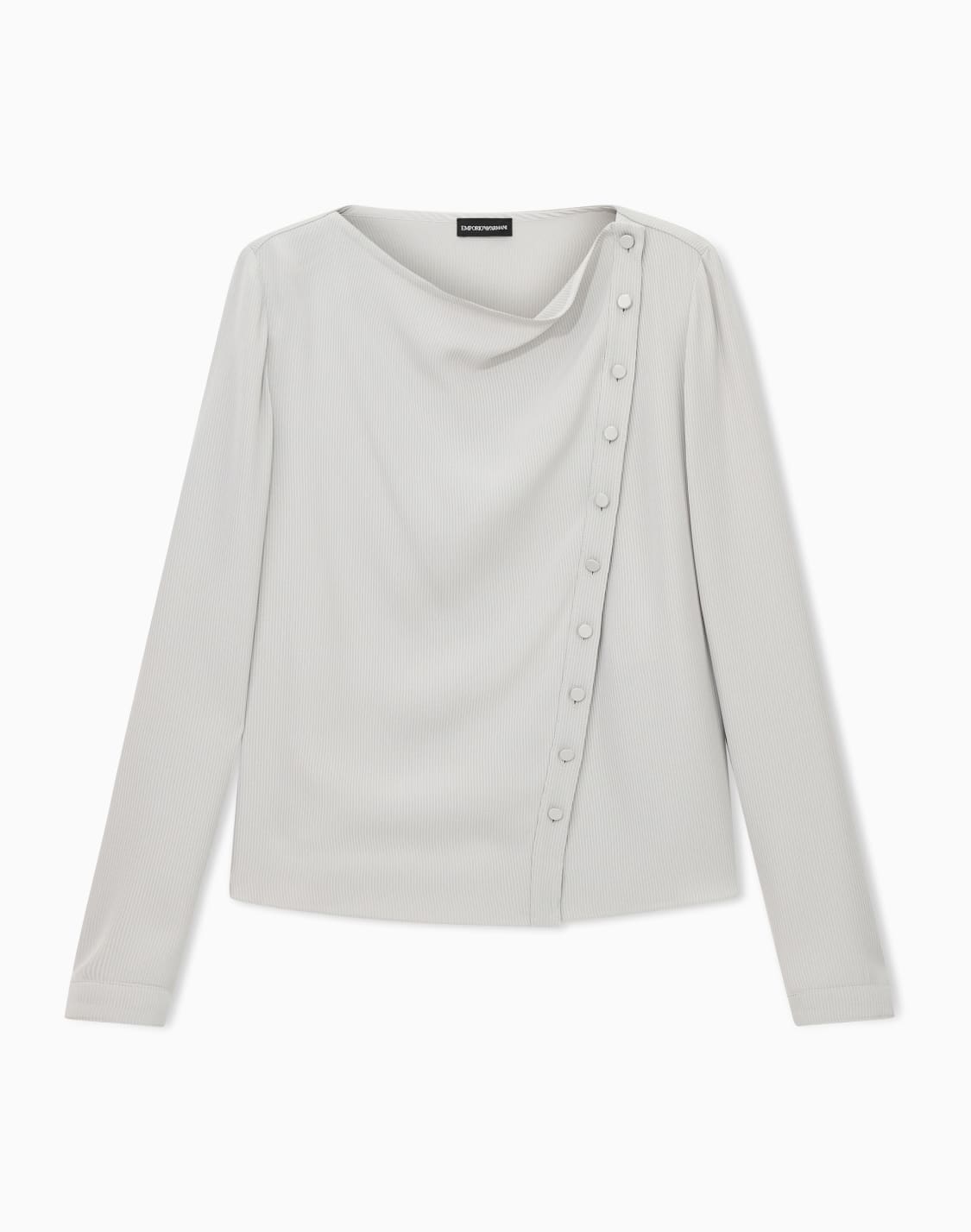 long-sleeve-cannet-blouse-with-asymmetrical-buttons-grey--emporio-armani