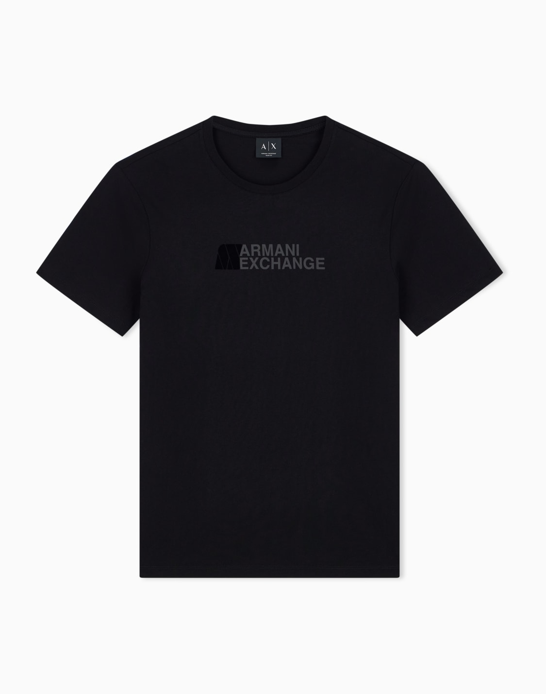 t-shirt-slim-fit-in-jersey-di-cotone-con-stampa-logo-nero--armani-exchange