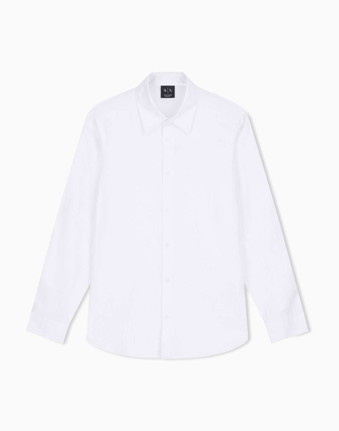 regular-fit-shirt-in-cotton-jacquard-white--armani-exchange