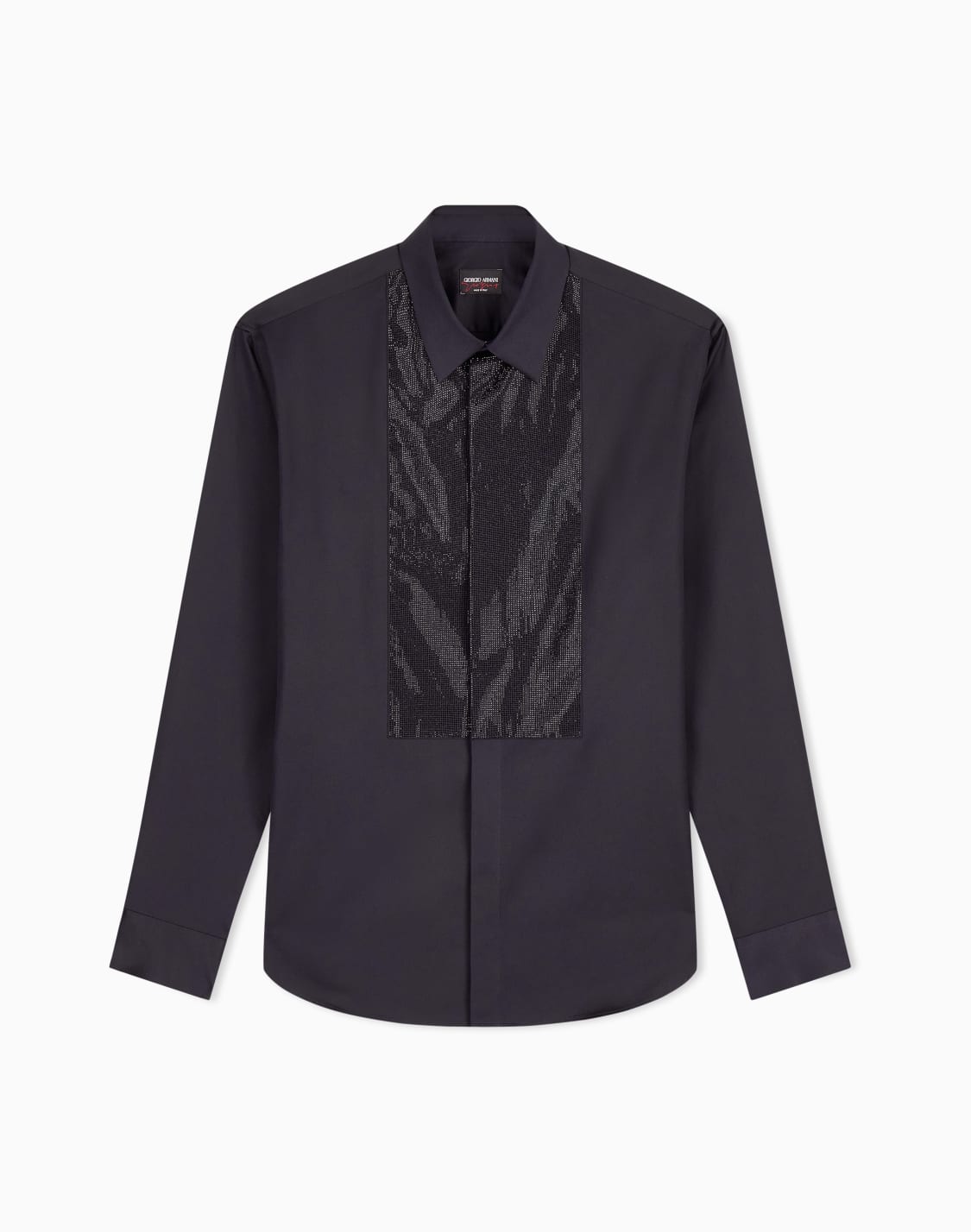 giorgios-tシャツ-サテン-ラインストンディテル-ブラック--giorgio-armani