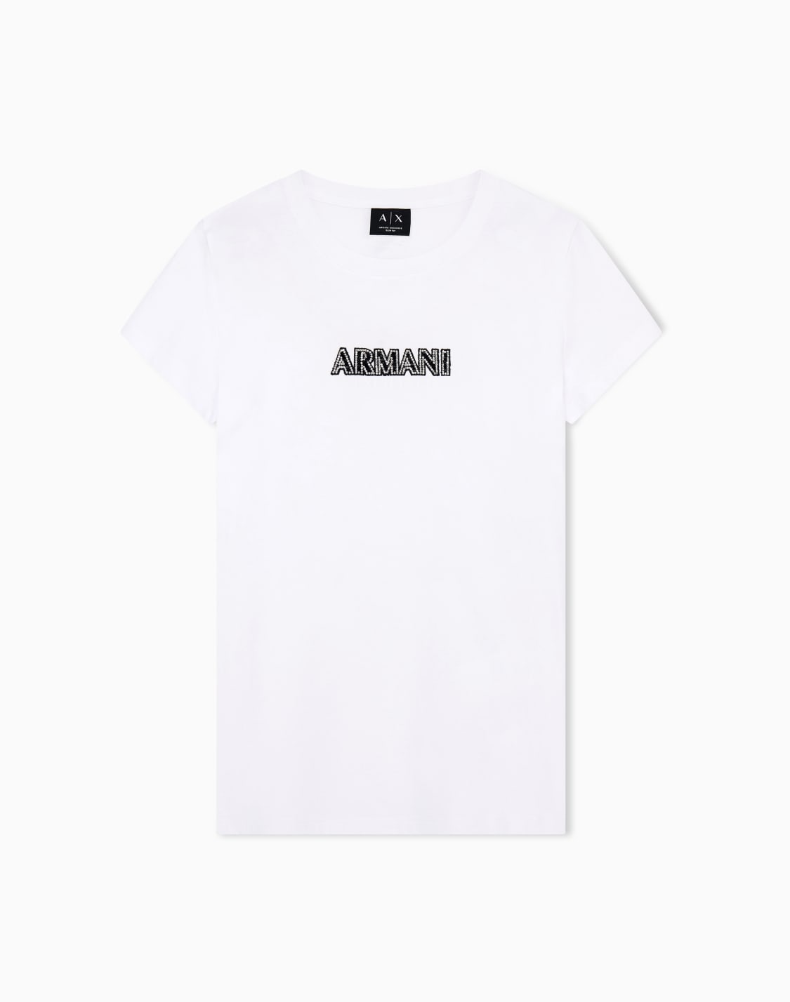 t-shirt-up-for-party-baumwolljersey-schlanke-passform-wei--armani-exchange