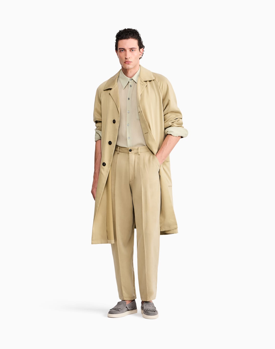 chemise-avec-poche-en-crpon-de-mlange-coton-et-soie-vert--giorgio-armani
