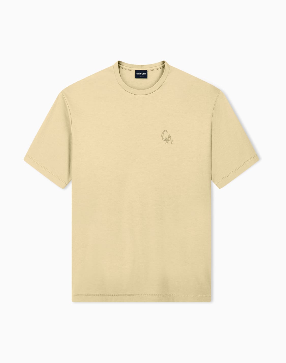 t-shirt-regular-fit-organic-cotton-interlock-jersey-beige--giorgio-armani