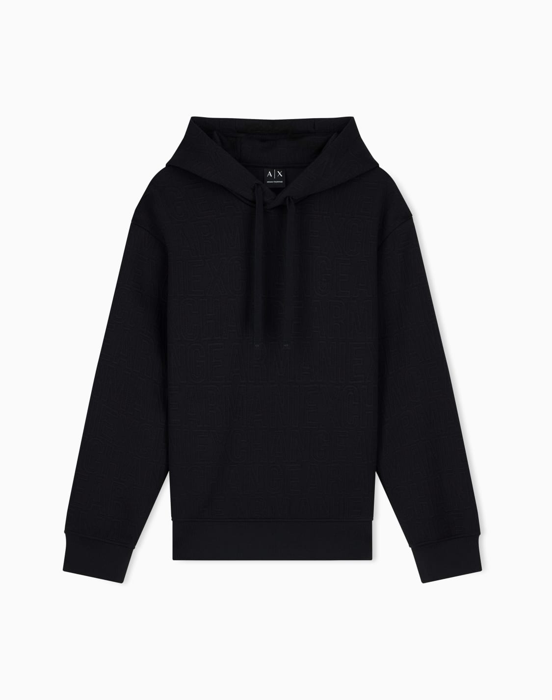 sweatshirt-in-stretch-jacquard-jersey-black--armani-exchange
