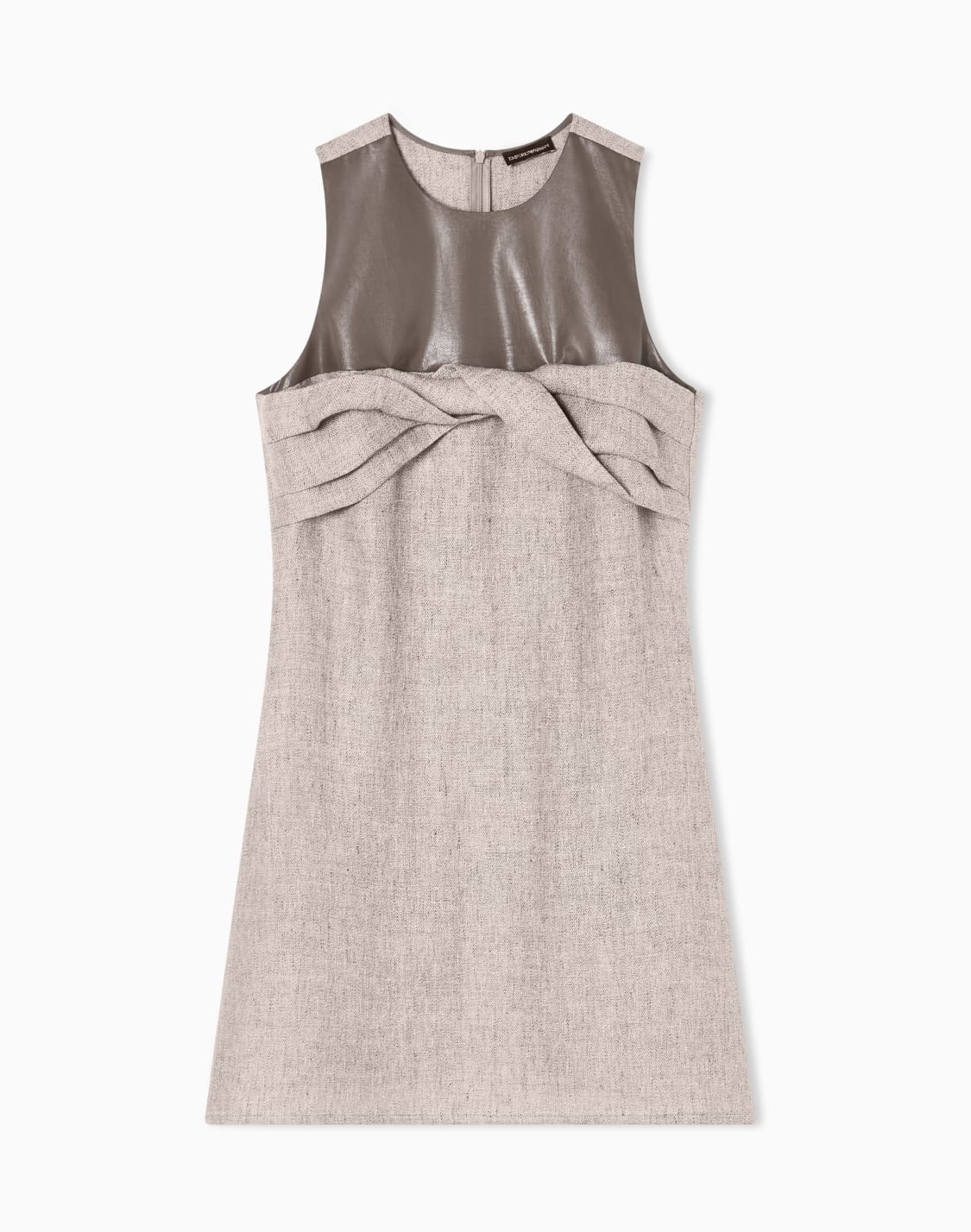 robe-en-toile-paisse-de-lin-beige--emporio-armani