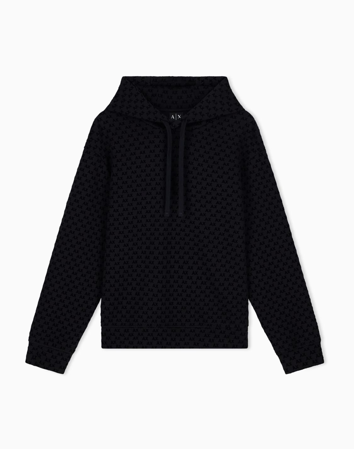 sweatshirt-with-regular-fit-in-bonded-stretch-cotton-black--armani-exchange