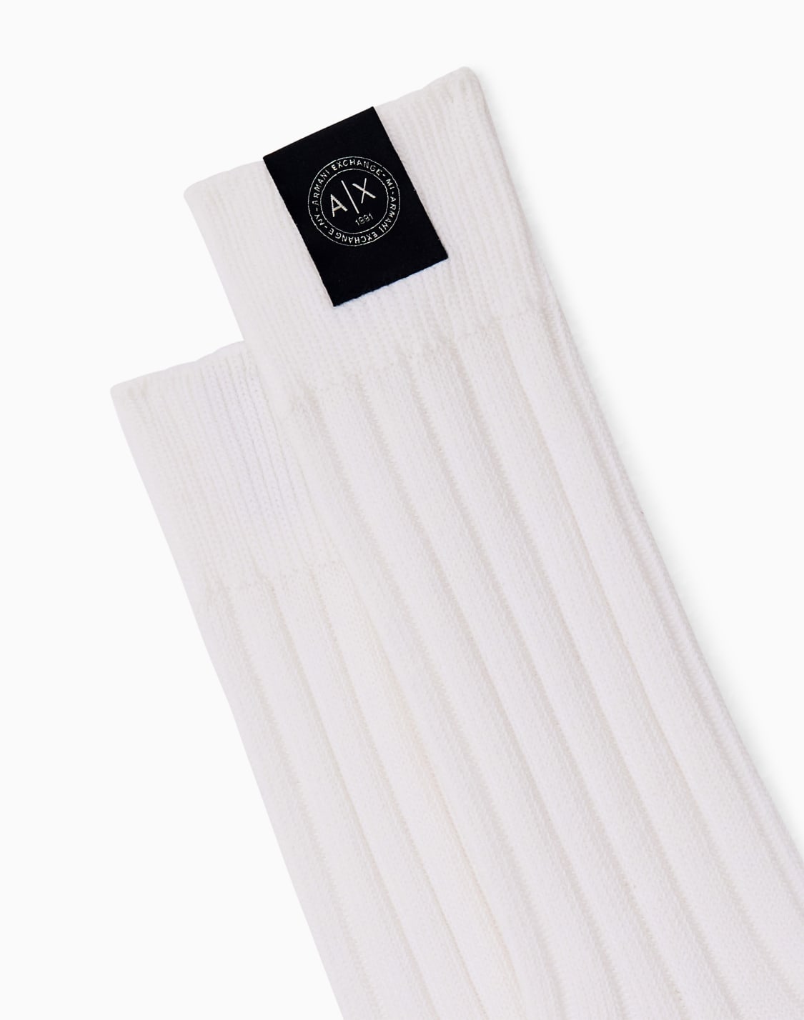 chaussettes-en-maille-de-coton-ctel-avec-cusson-blanc--armani-exchange
