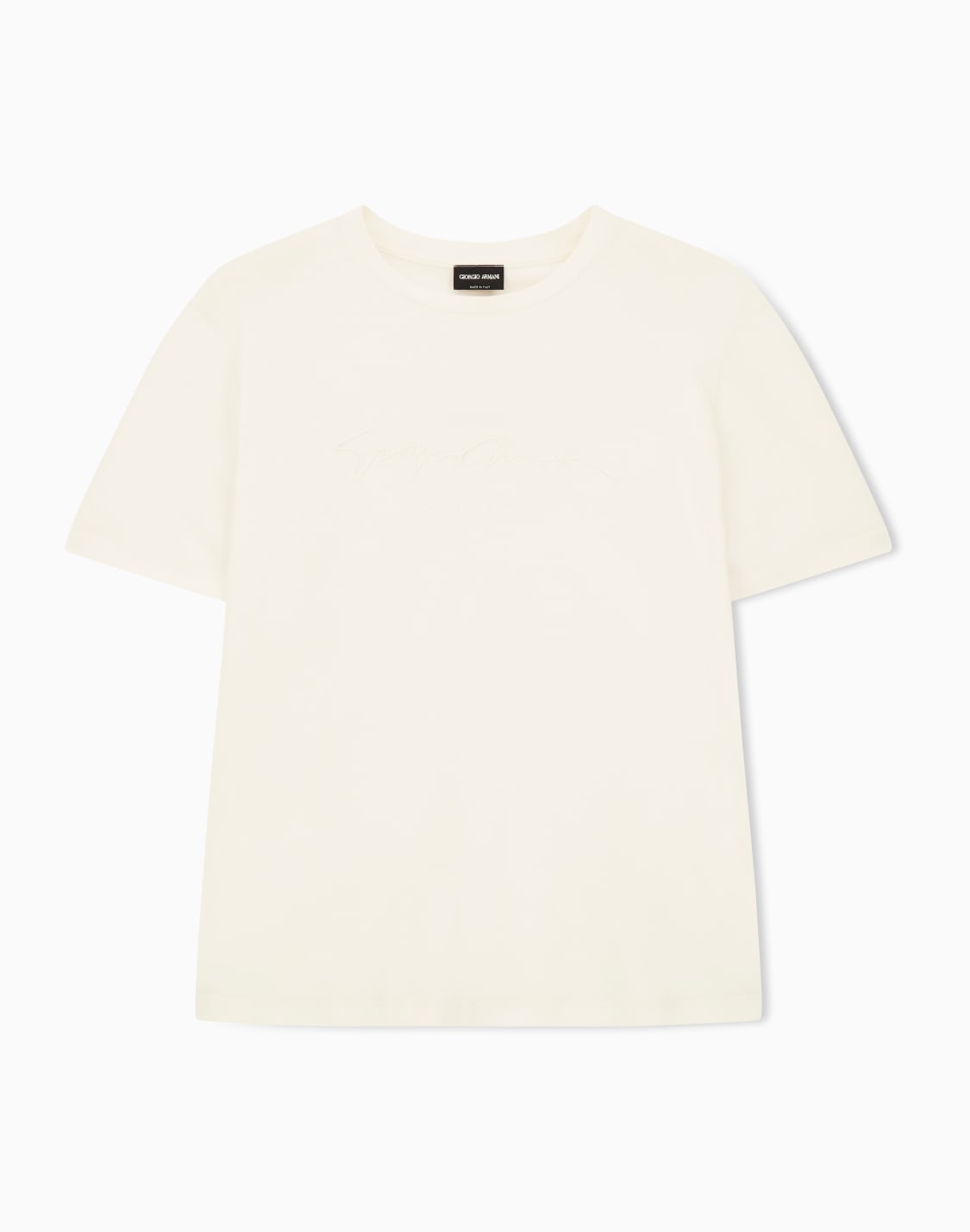 レギュラフィット-半袖tシャツ-コットンインタロック-ホワイト--giorgio-armani