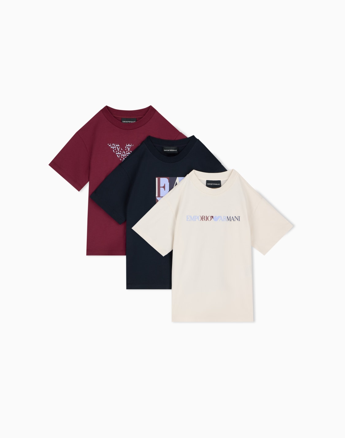 set-of-three-cotton-jersey-crew-neck-t-shirts-with-graphics-multicolored--emporio-armani