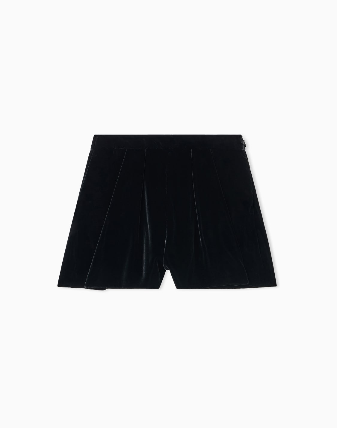 liquid-velvet-shorts-with-pleats-black--emporio-armani