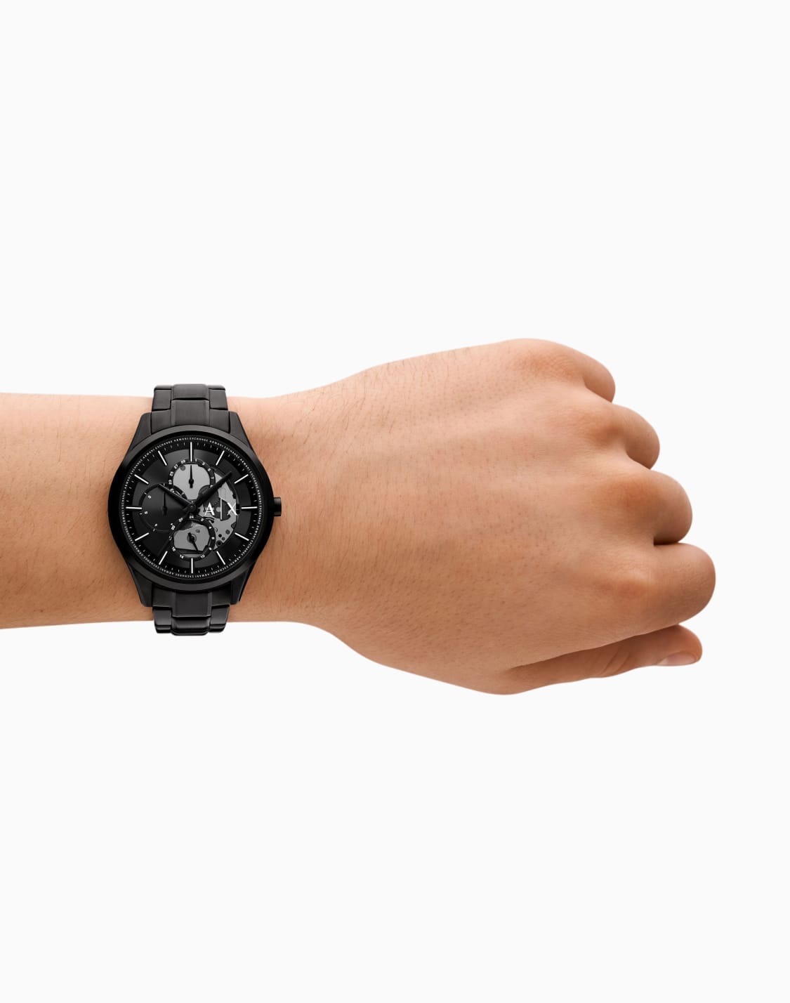 -multifunction-black-stainless-steel-watch-and-necklace-set-multicolor--armani-exchange