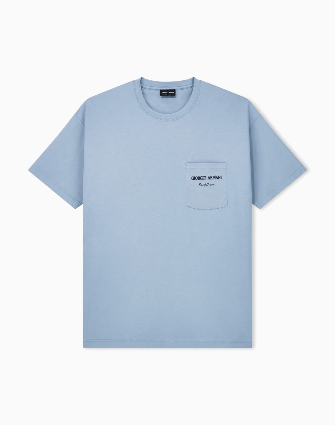 背面プリント入り-コットンインタロックジャジtシャツ-パタン--giorgio-armani