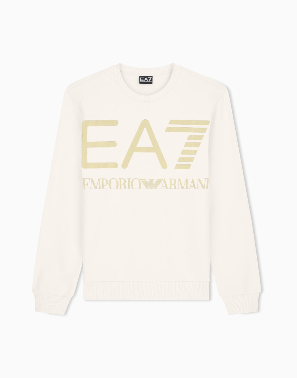 sweatshirt-logo-series-regular-fit-cotton-jersey-beige--ea7