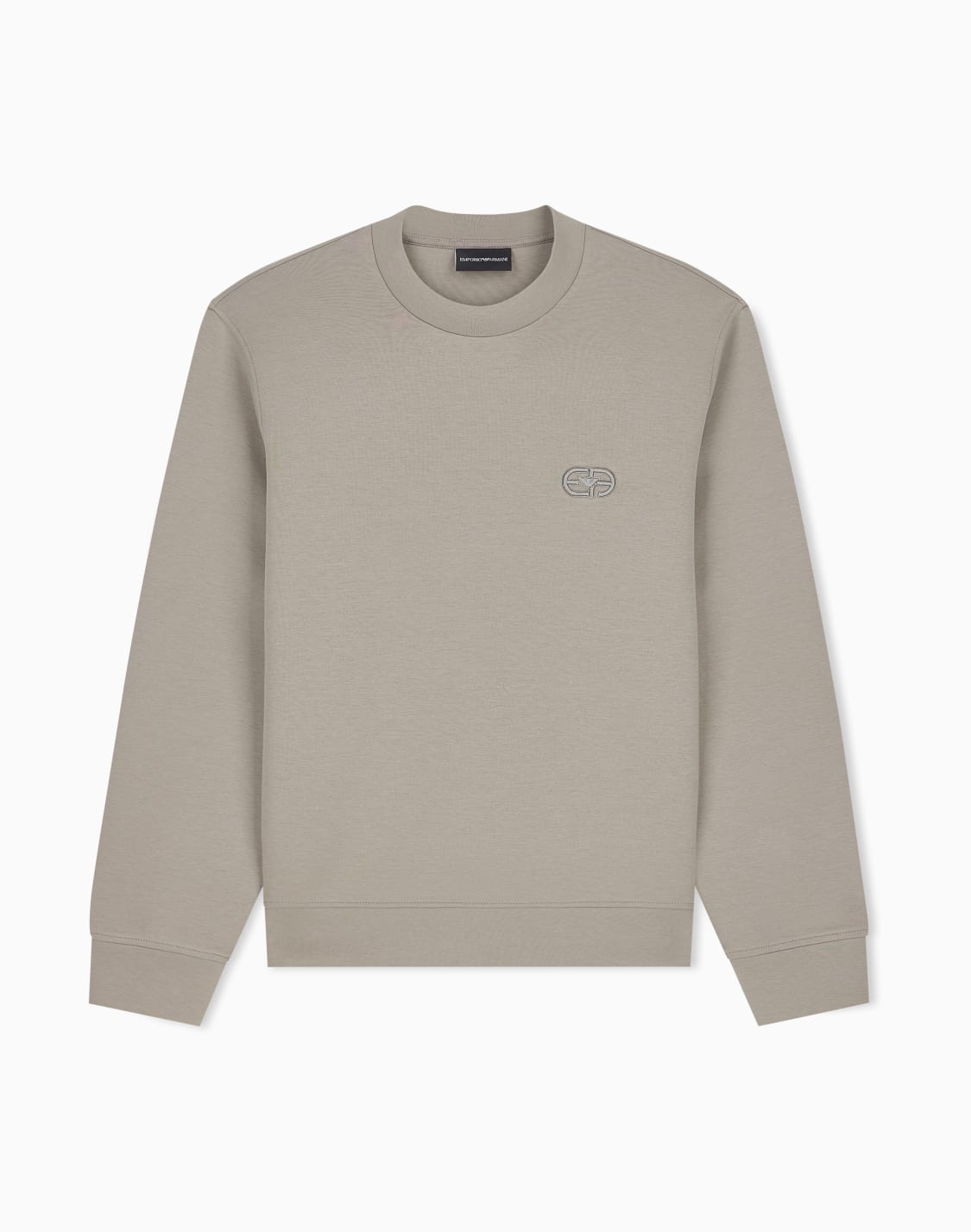 sweatshirt-essential-in-double-jersey-cotton-grey--emporio-armani