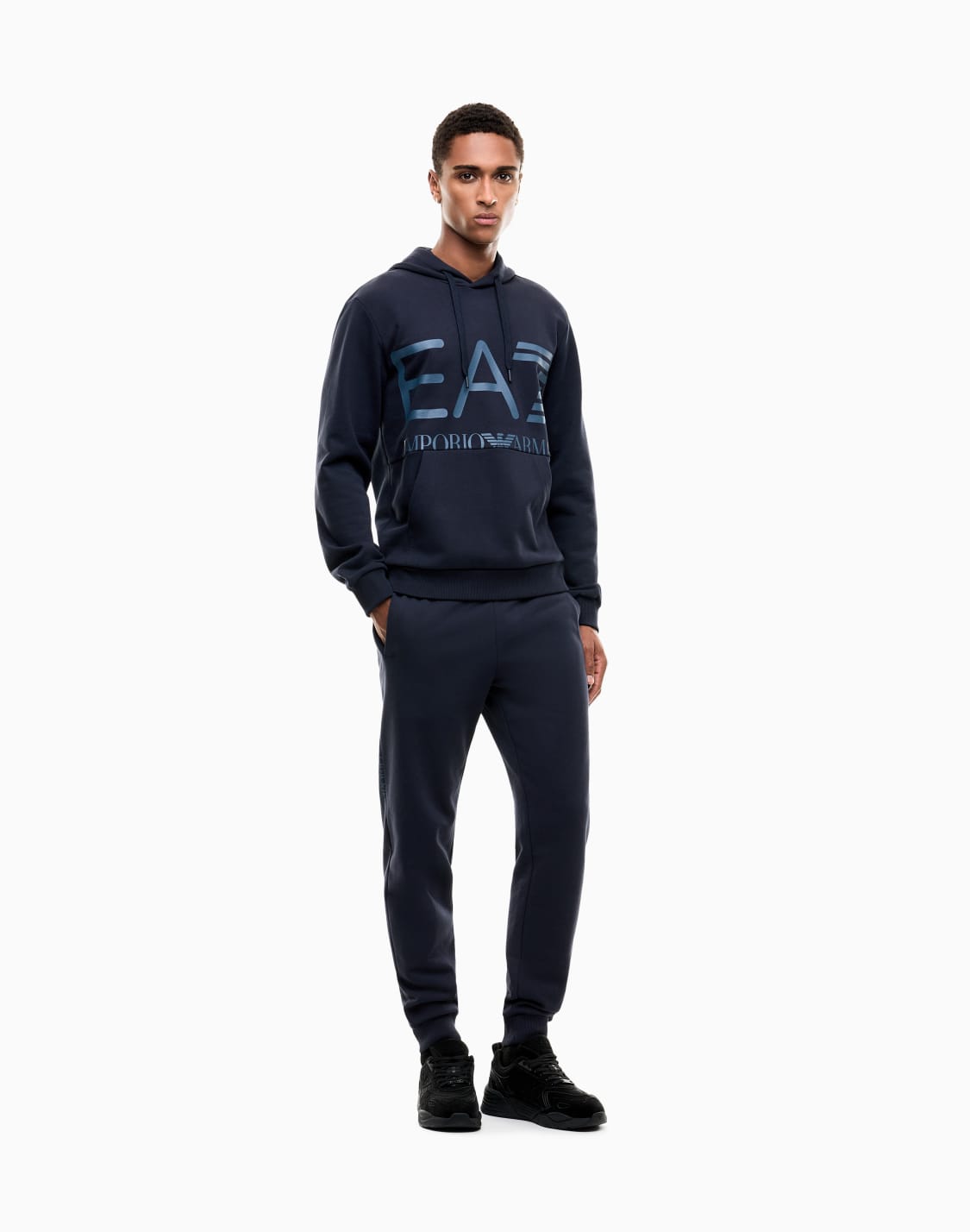 regular-fit-hoodie-logo-series-in-cotton-with-ribbed-details-navy-blue--ea7