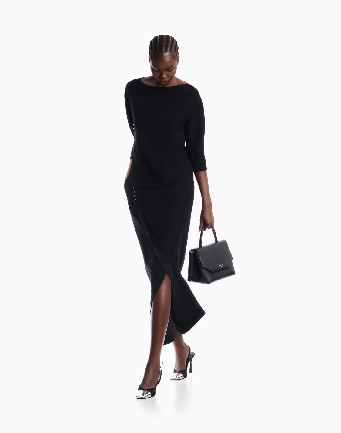 falda-cruzada-de-cady-tcnico-con-abertura-y-botones-negro--emporio-armani