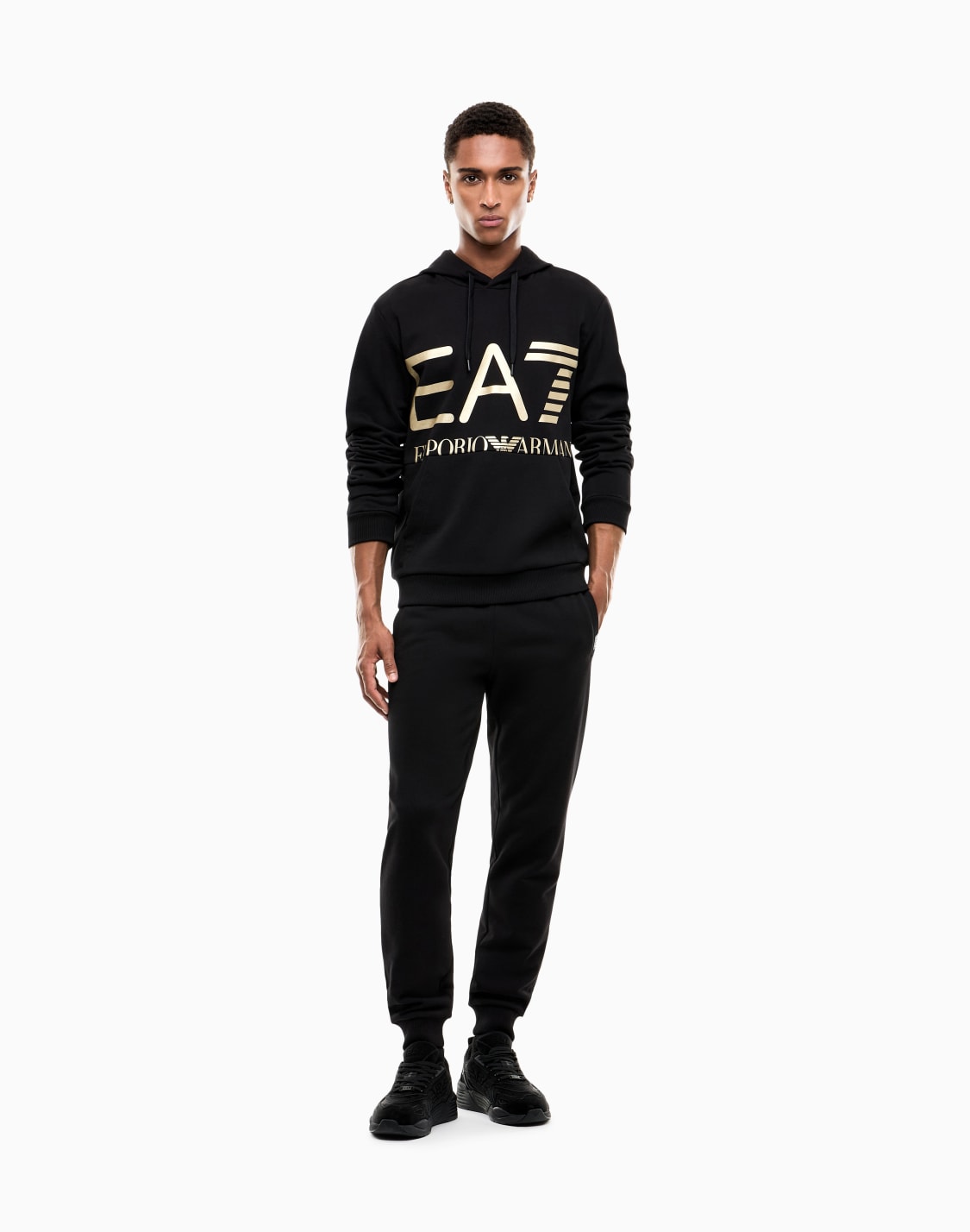 regular-fit-hoodie-logo-series-in-cotton-with-ribbed-details-black--ea7
