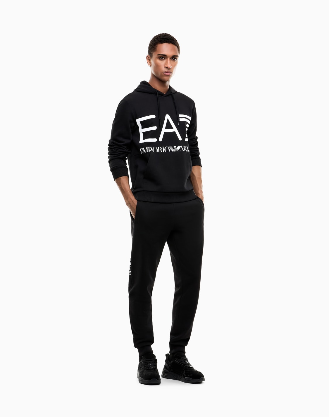 regular-fit-hoodie-logo-series-in-cotton-with-ribbed-details-black--ea7