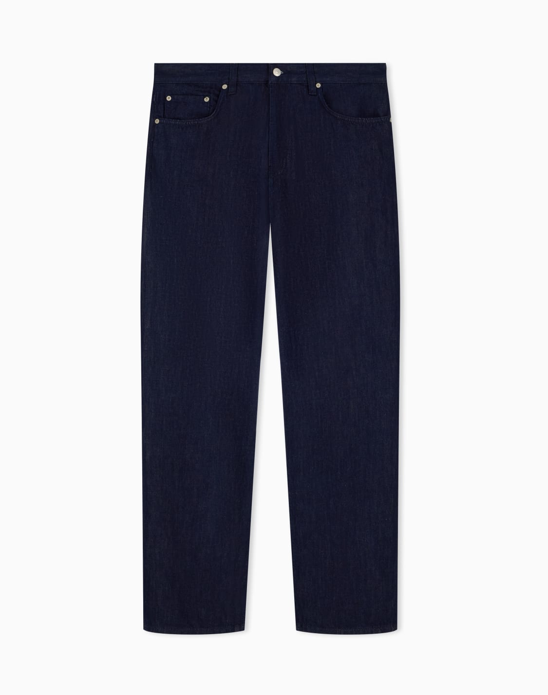 five-pocket-straight-leg-jeans-in-cotton-and-linen-denim-블루--emporio-armani
