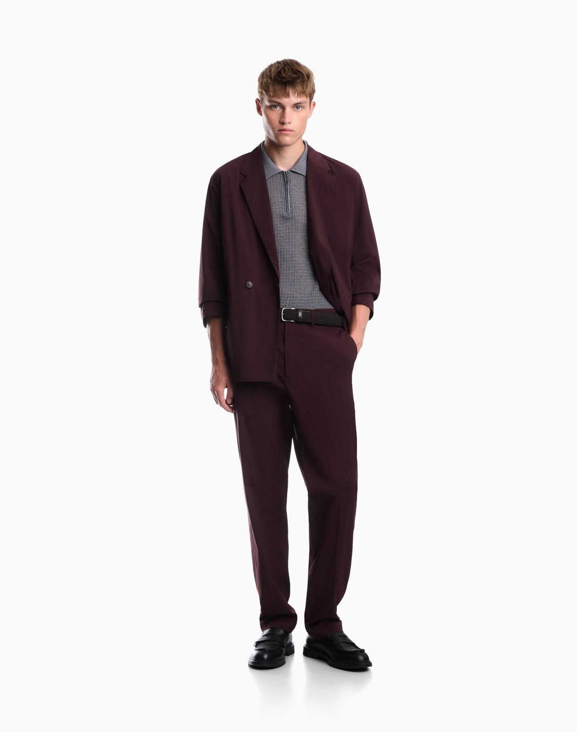regular-fit-blazer-in-stretch-fabric-burgundy--emporio-armani