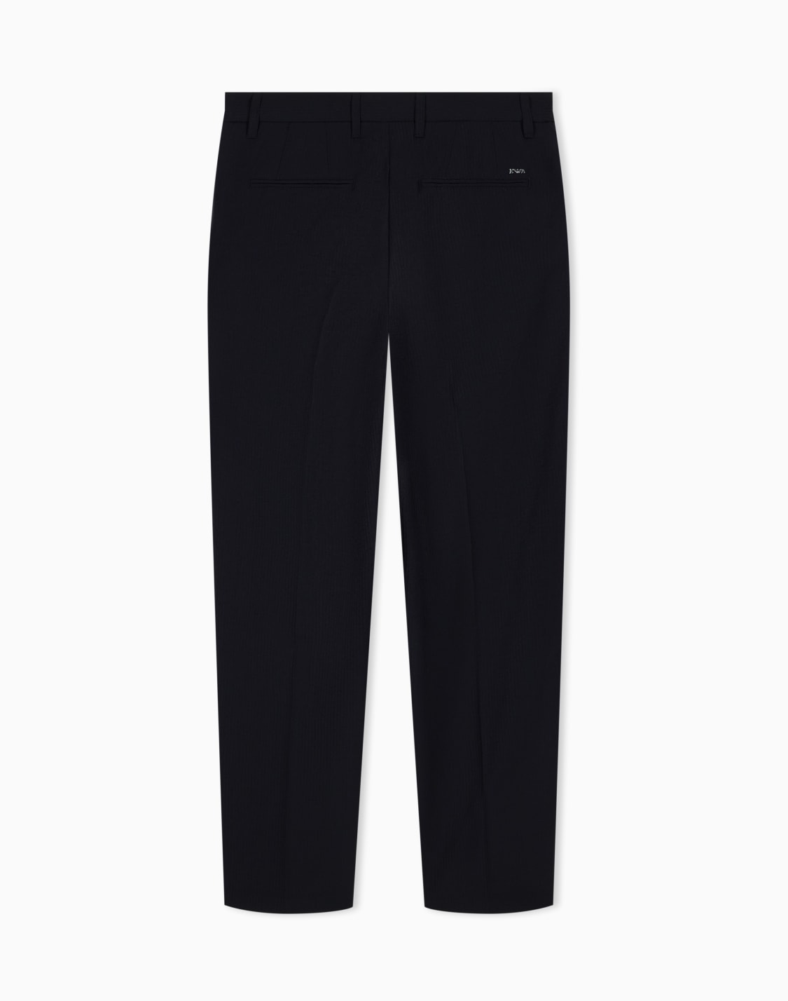 タック入りパンツ-テクニカルシアサッカ-ファブリック-ブラック--emporio-armani