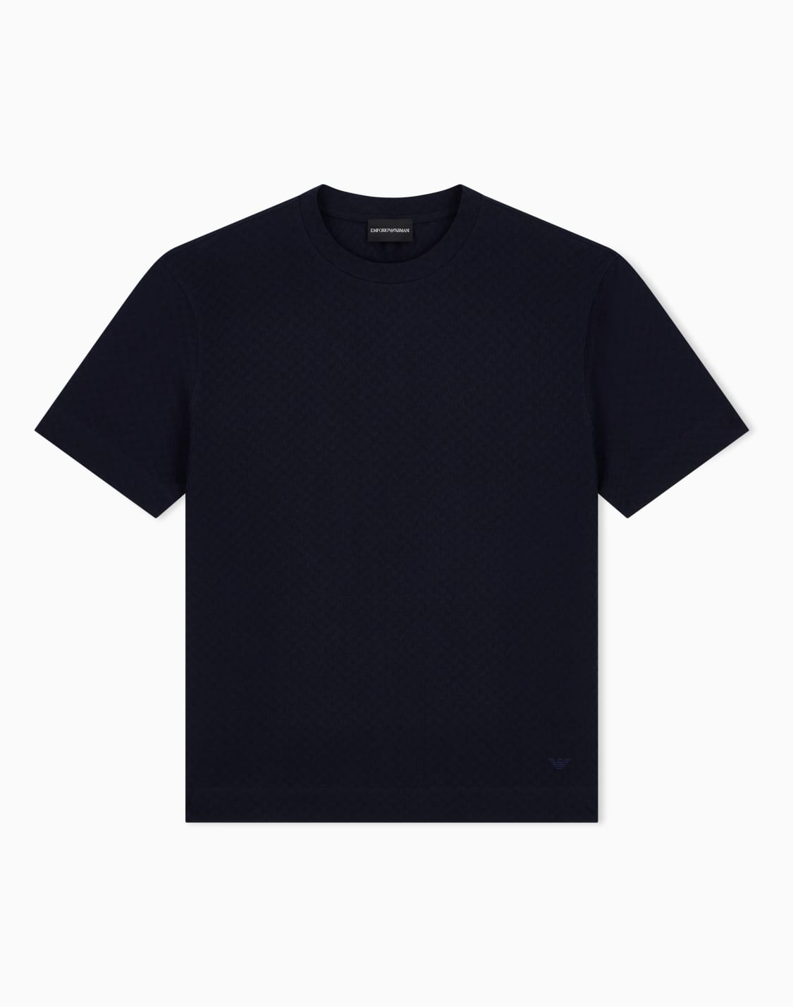 t-shirt-in-jersey-di-cotone-jacquard-a-vestibilit-regular-blu--emporio-armani