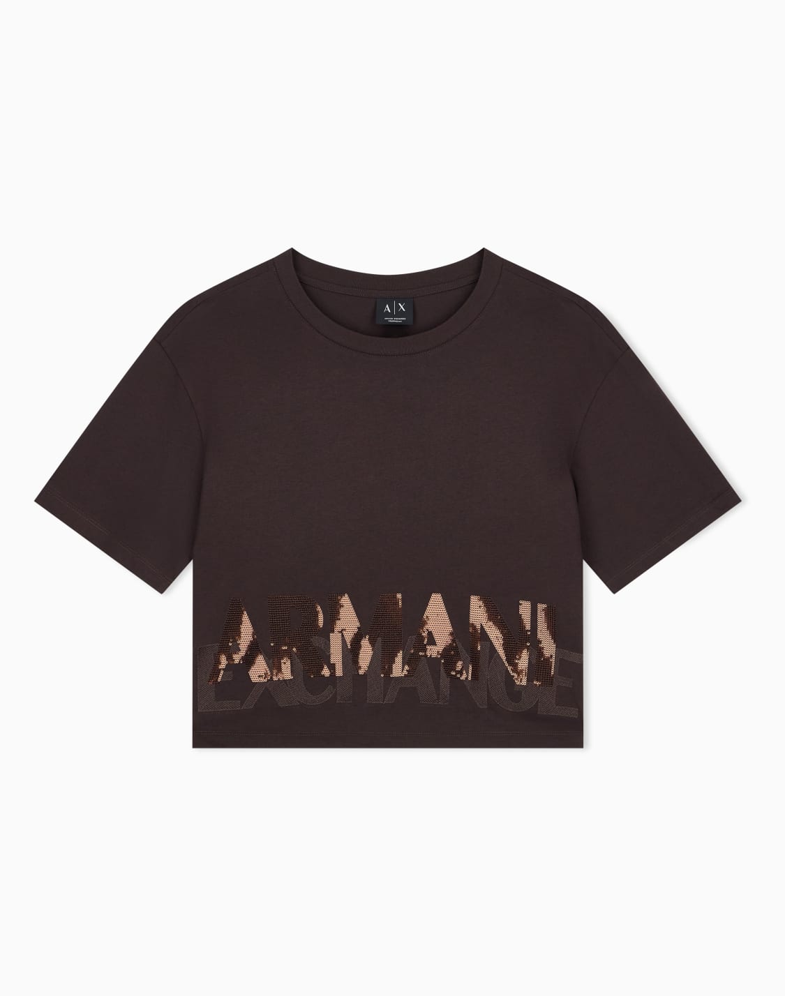 t-shirt-en-jersey-de-coton-coupe-classique-marron--armani-exchange