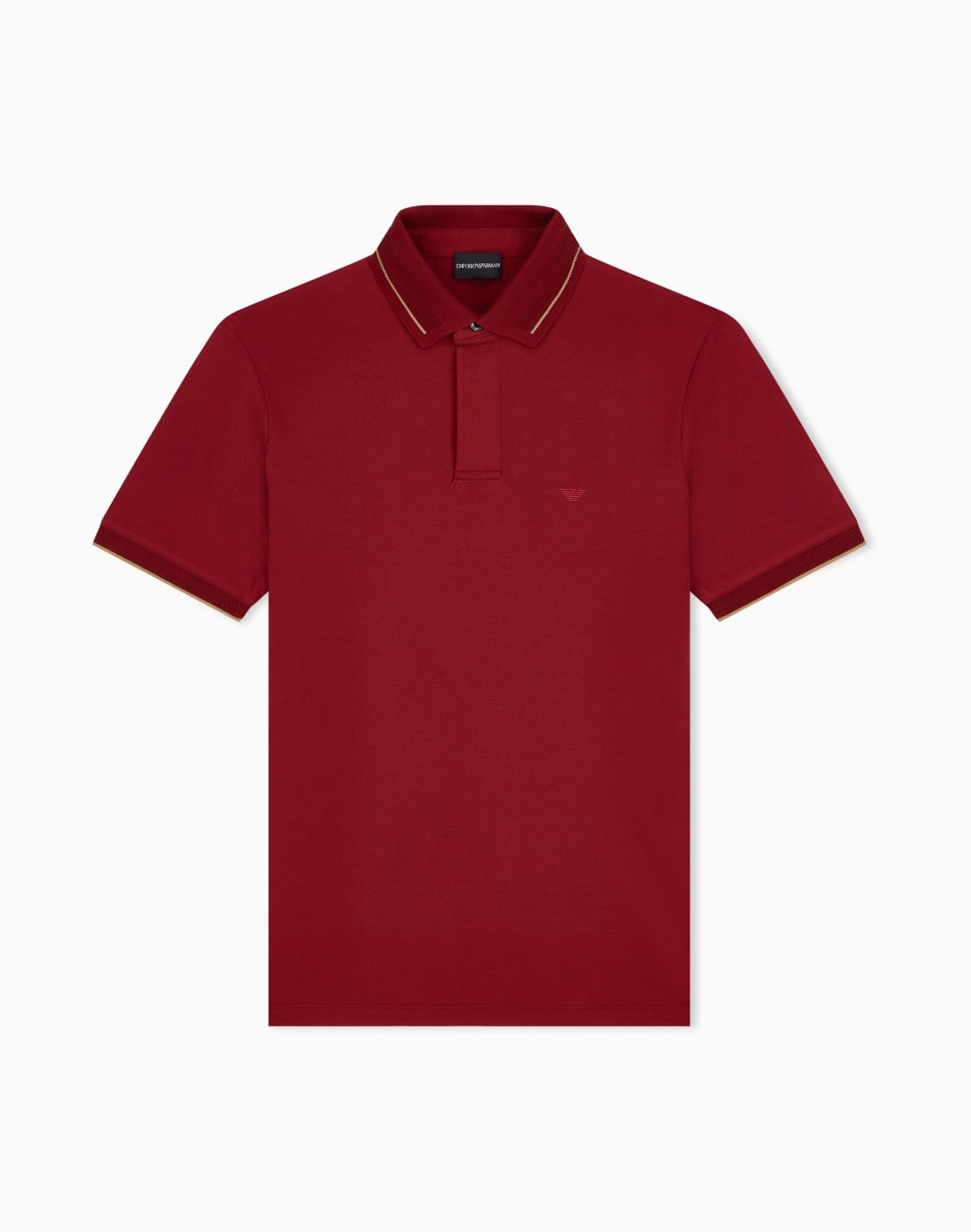 polo-shirt-with-regular-fit-in-cotton-pique-red--emporio-armani