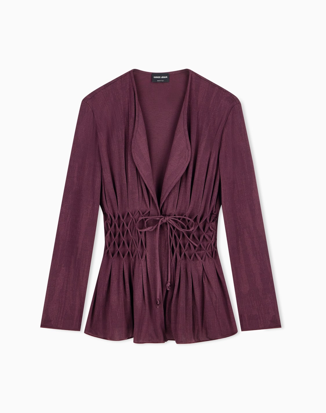 chaqueta-de-viscosa-jacquard-con-escote-en-v-y-punto-smock-burdeos--giorgio-armani