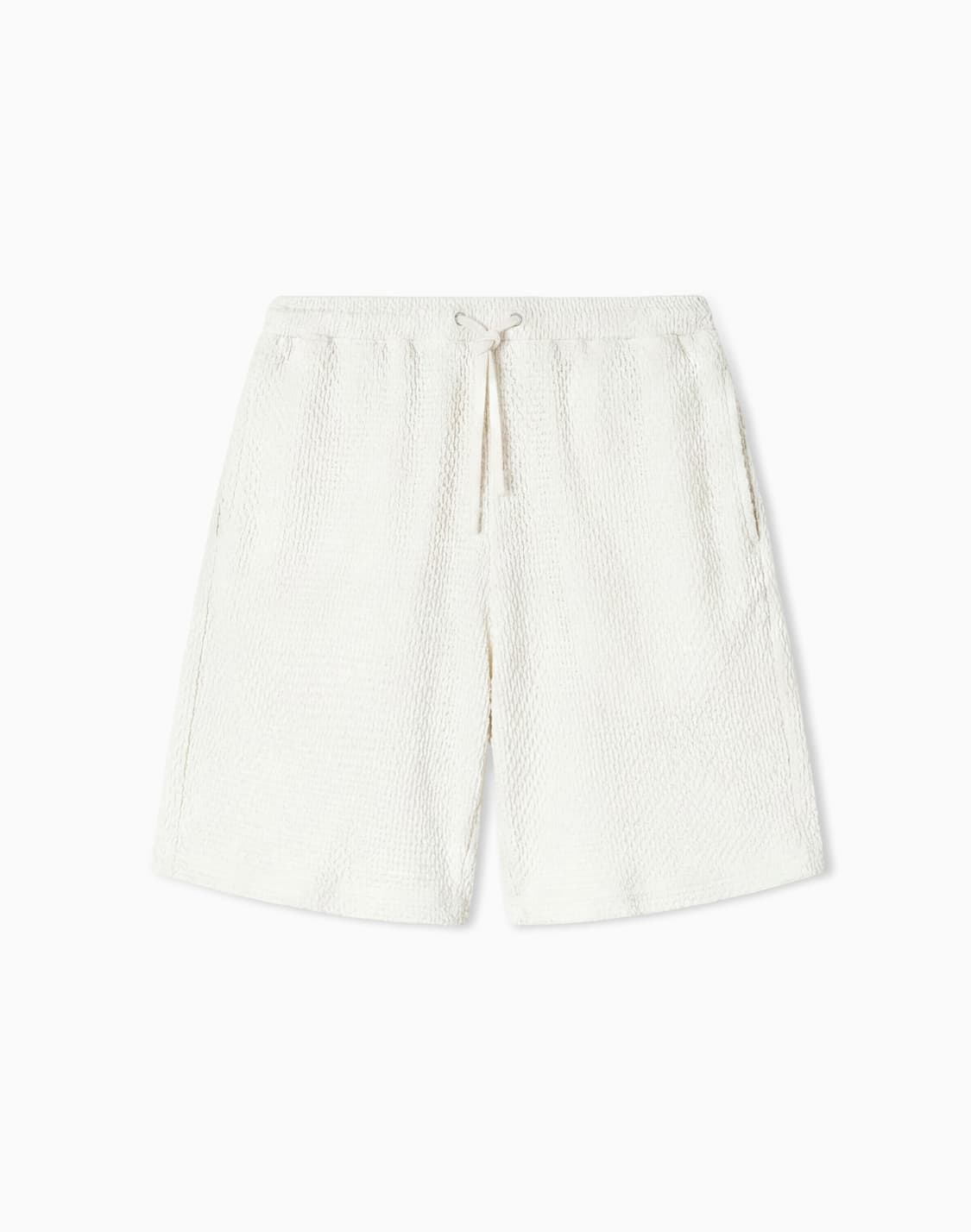 バミュダパンツ-エンボス-2wayストレッチジャジ-ベジュ--emporio-armani