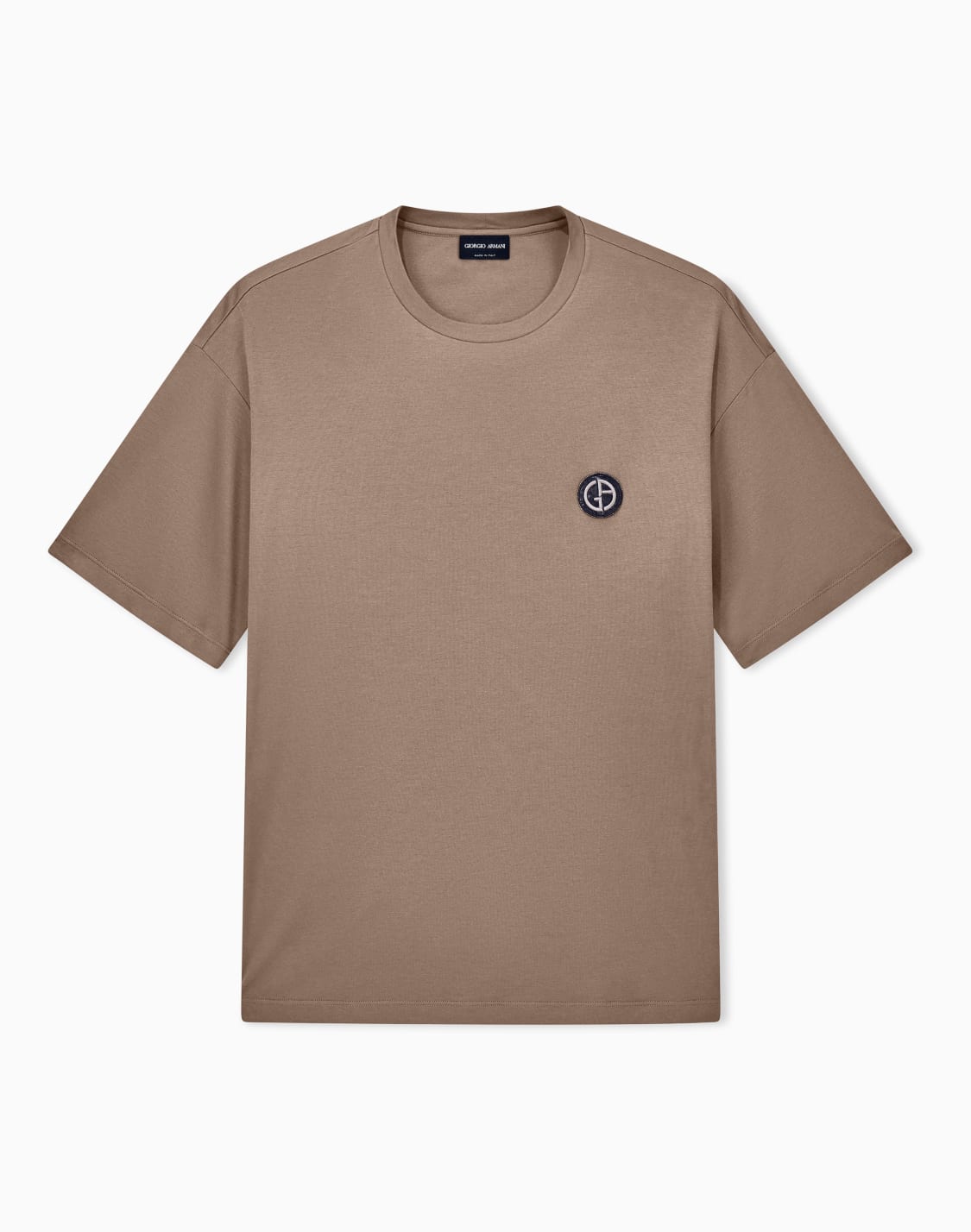 t-shirt-col-rond-en-jersey-interlock-de-coton-et-modal-marron--giorgio-armani