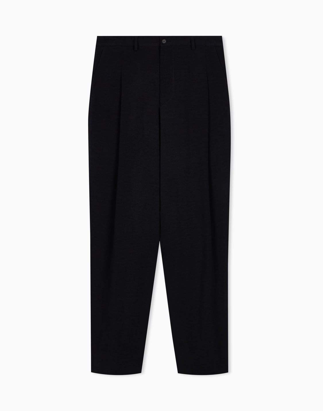 anzughose-aus-cupro-gerades-bein-schwarz--giorgio-armani