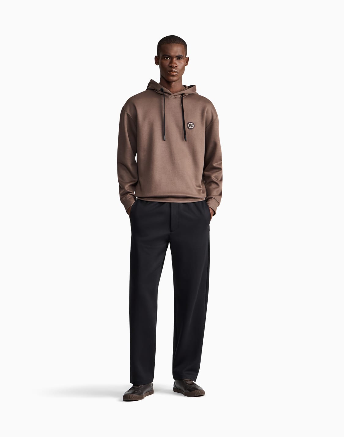 sweatshirt-regular-fit-in-soft-double-micromodal-jersey-brown--giorgio-armani
