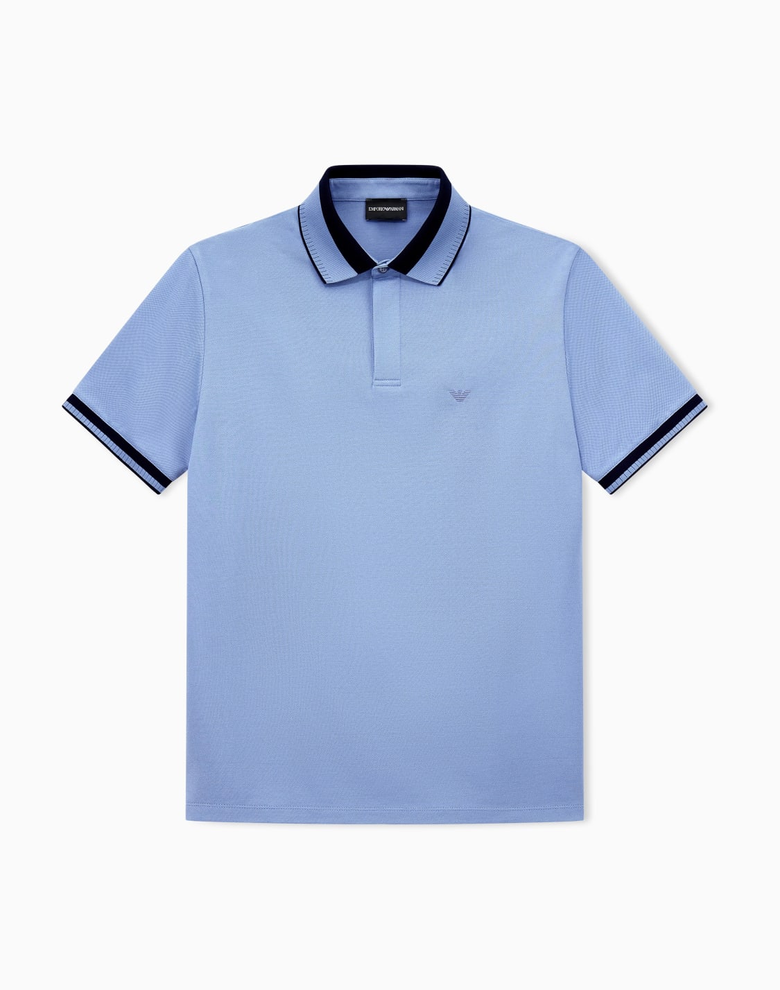 polo-shirt-with-regular-fit-in-cotton-pique-라이트-블루--emporio-armani