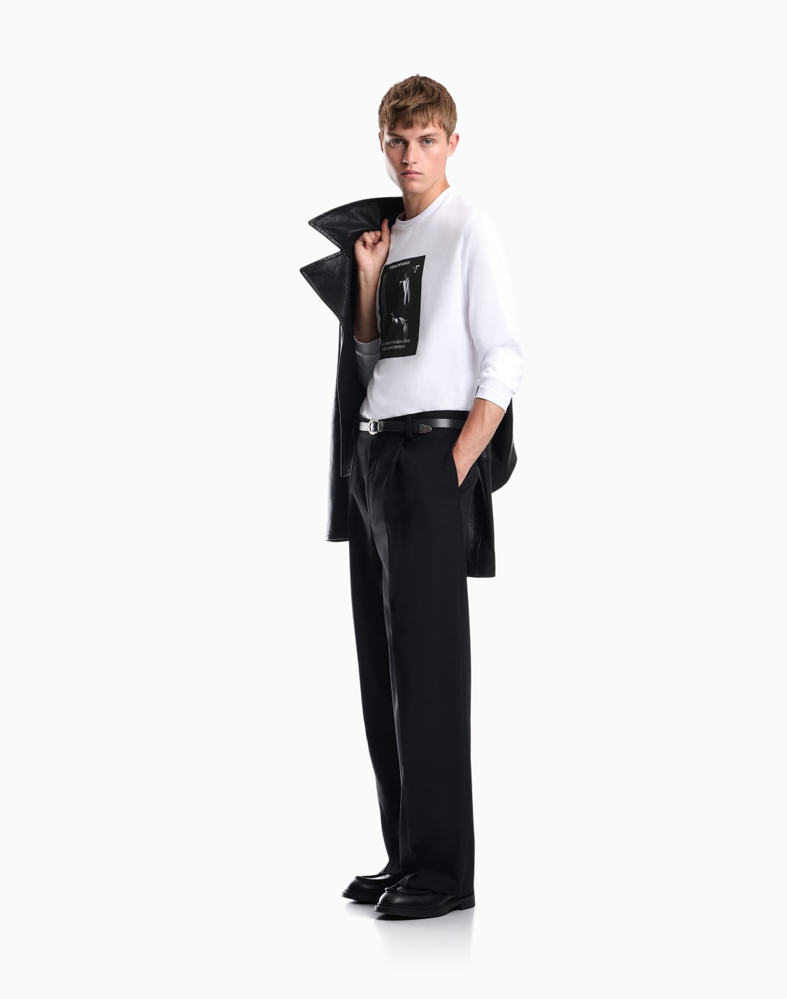 長袖tシャツ-ホワイト--emporio-armani
