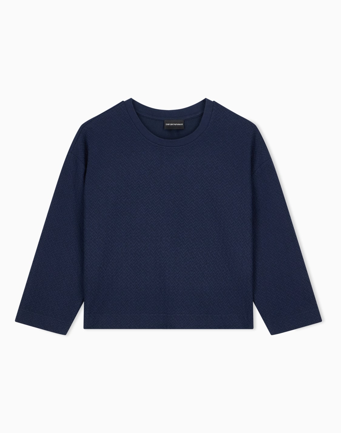 crew-neck-cotton-jacquard-jumper-with-a-chevron-pattern-navy-blue--emporio-armani