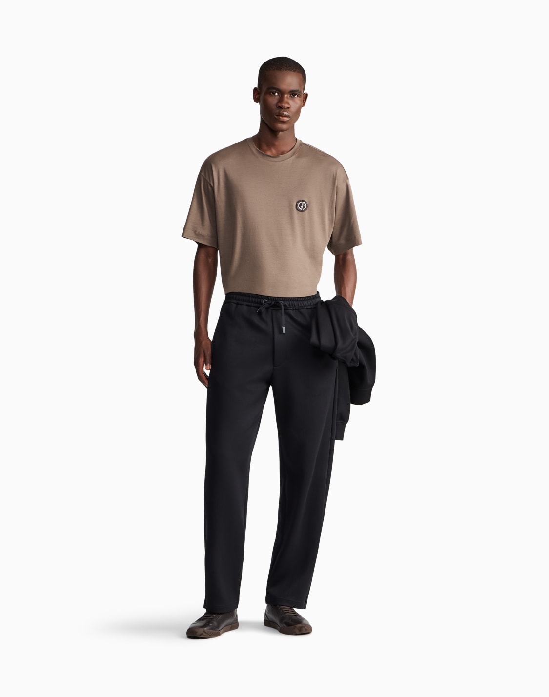 t-shirt-regular-fit-interlock-jersey-mit-logostickerei-braun--giorgio-armani