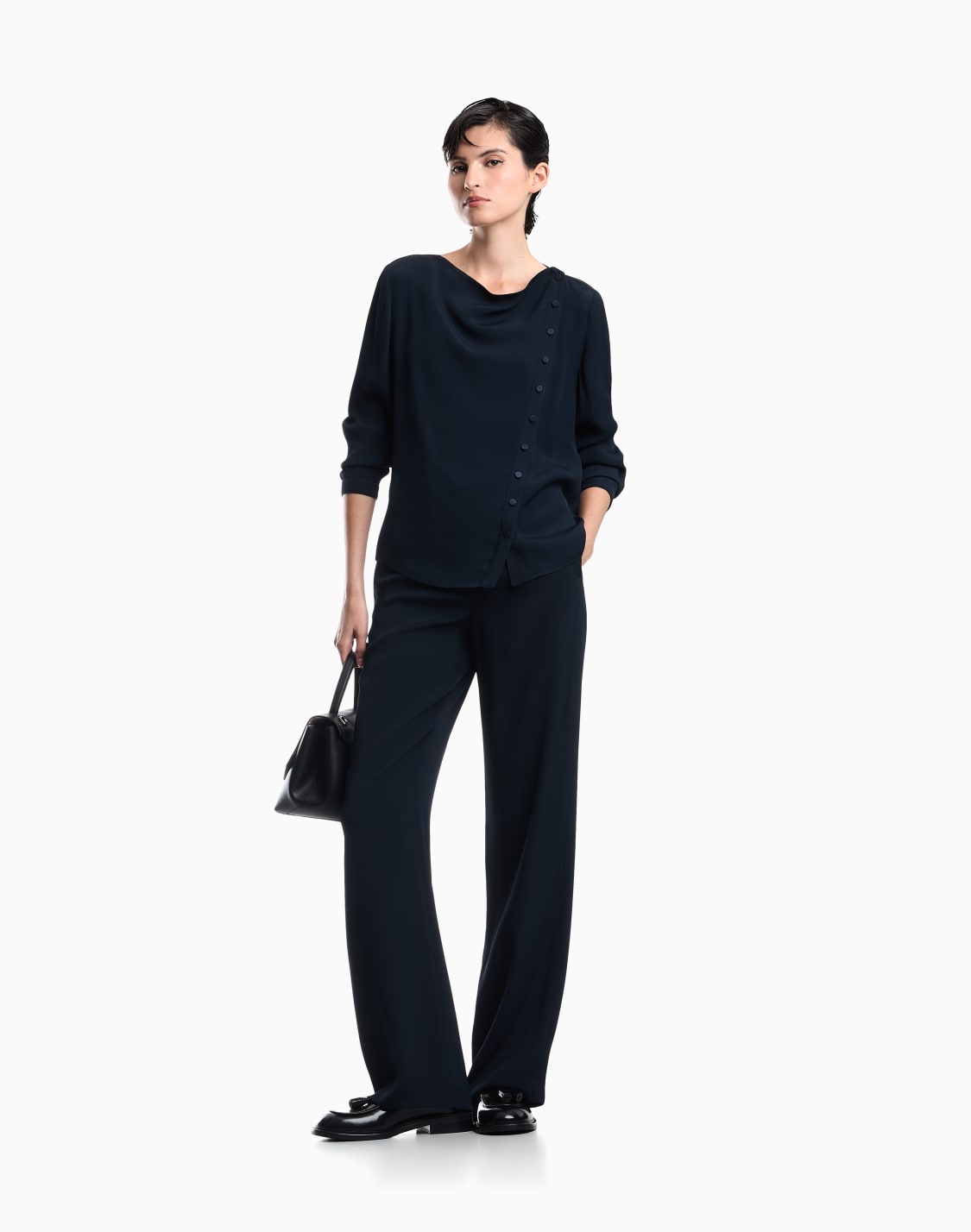 pantaloni-in-tessuto-cannet-capsule-signature-blu-navy--emporio-armani