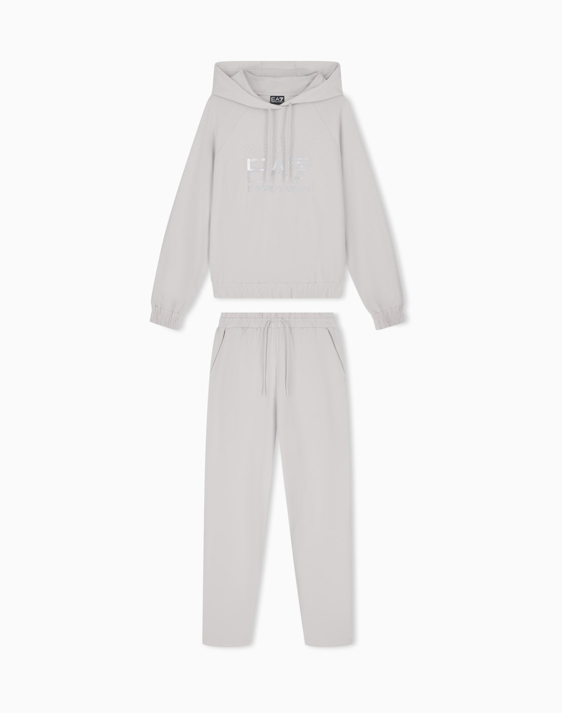 tracksuit-regular-fit-hooded-in-cotton-with-shiny-studs-grey--ea7