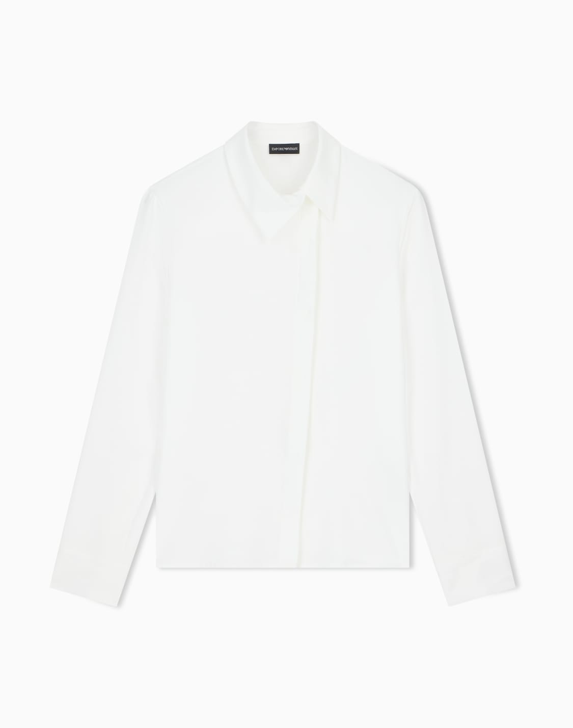 long-sleeve-crepe-satin-shirt-with-a-hidden-button-placket-white--emporio-armani