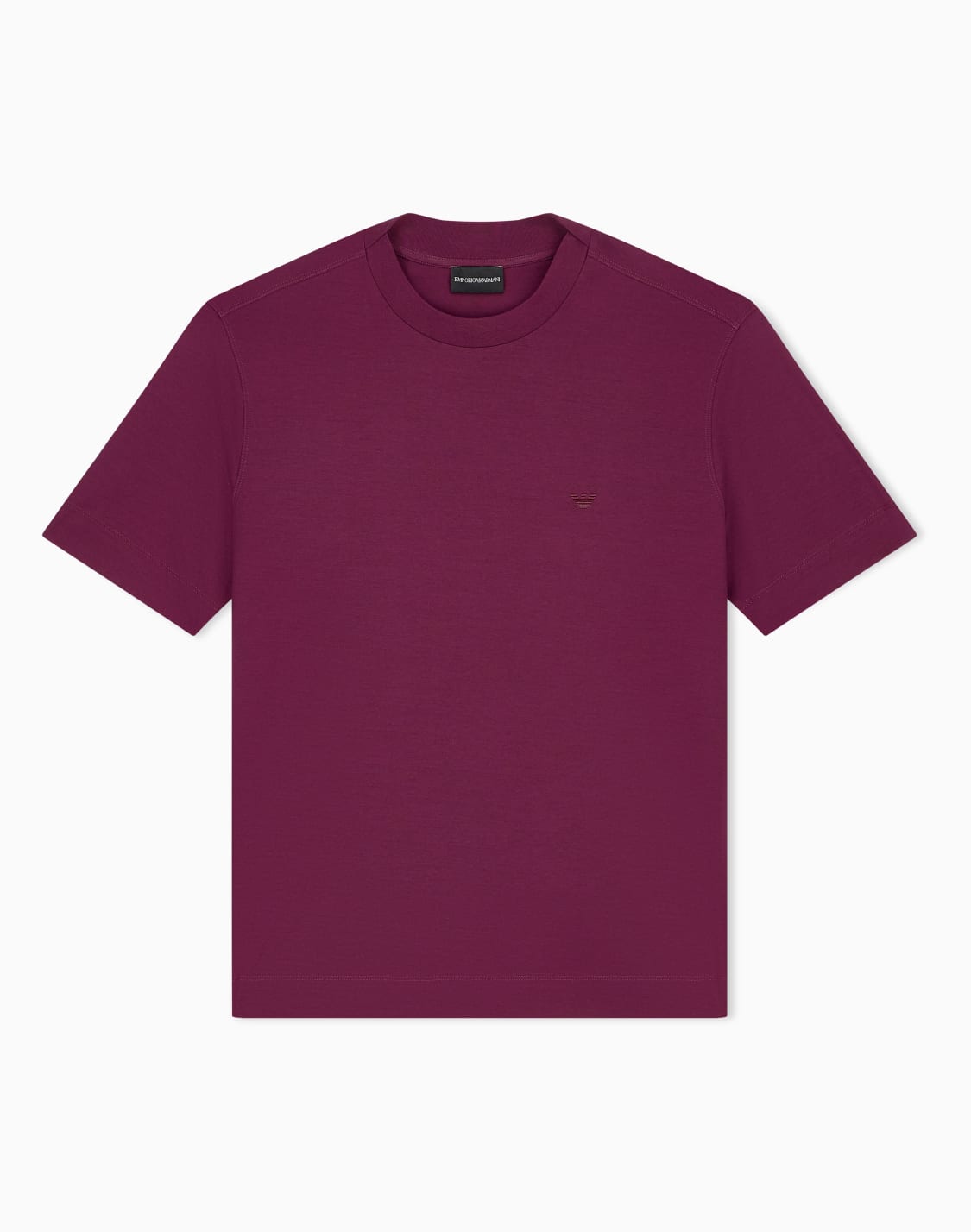 jersey-t-shirt-with-micro-eagle-embroidery-burgundy--emporio-armani