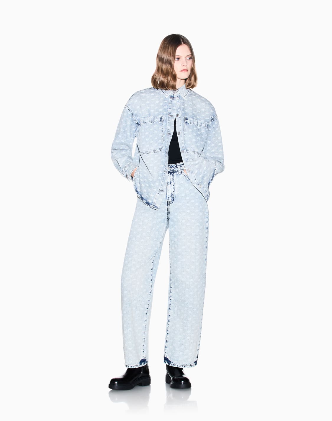 oversized-five-pocket-denim-pants-with-an-allover-print-blue--armani-exchange