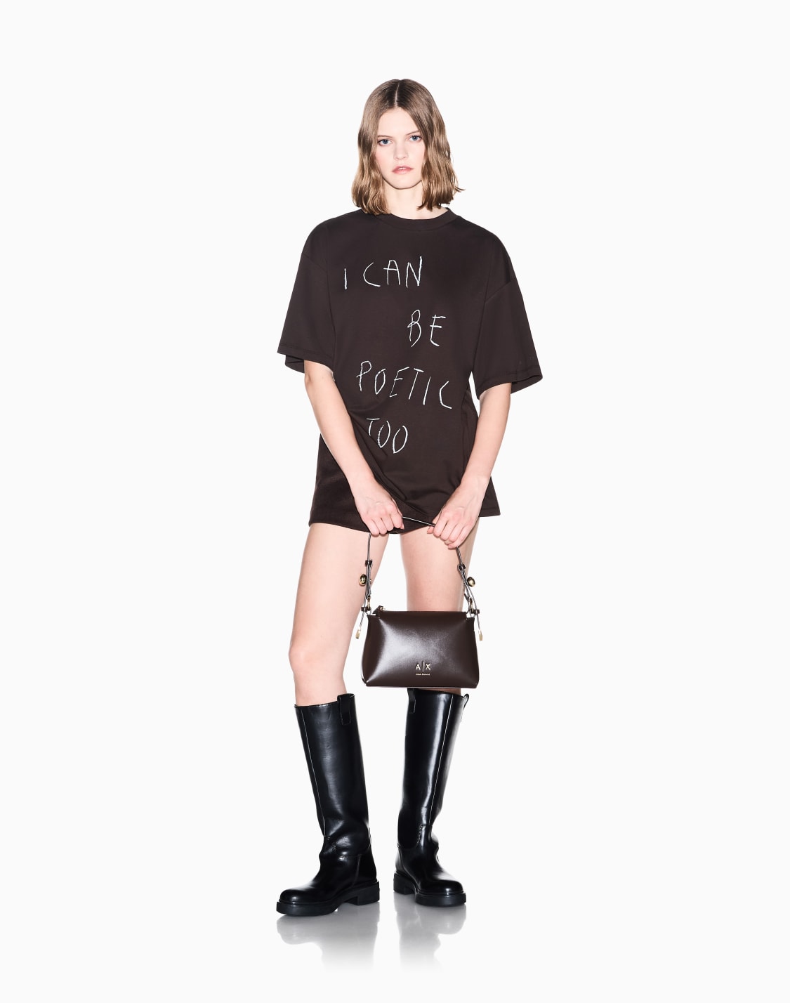 oversized-t-shirt-in-organic-cotton-jersey-brown--armani-exchange